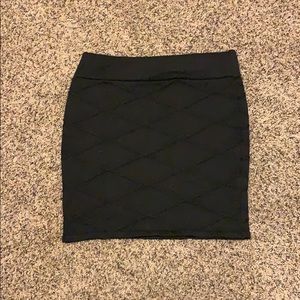 Black spandex skirt
